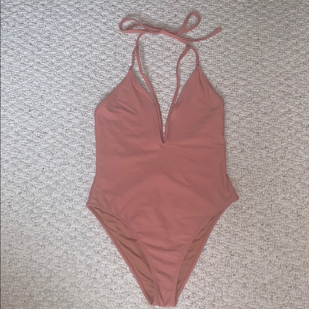 FOREVER 21 BLUSH ONE PIECE